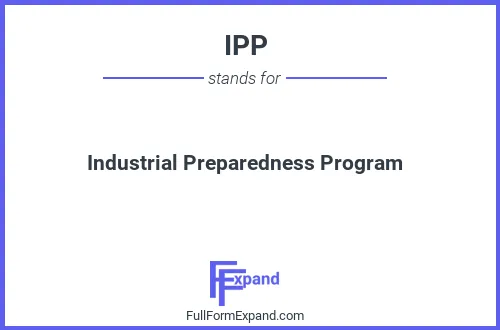 Full form of IPP