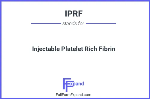 Full form of IPRF