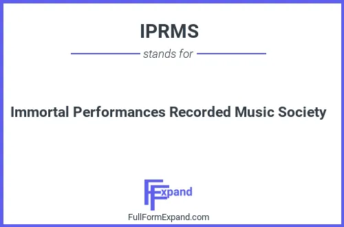 Full form of IPRMS