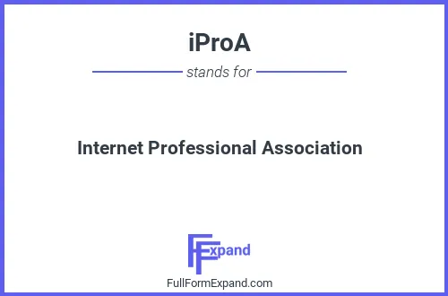 Full form of iProA