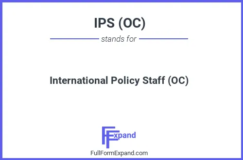 Full form of IPS (OC)