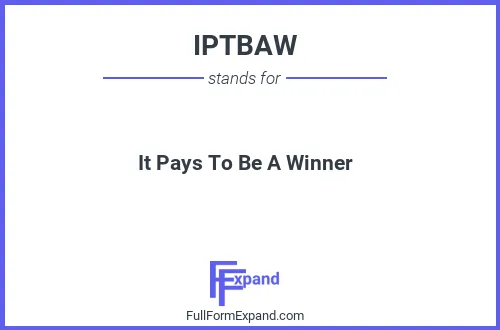 Full form of IPTBAW