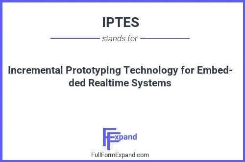 Full form of IPTES