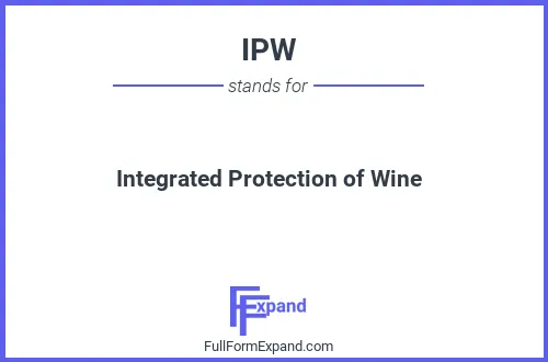Full form of IPW