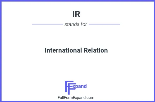 Full form of IR