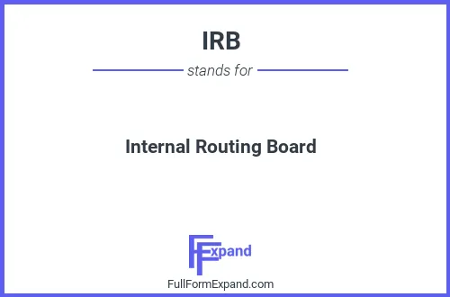 Full form of IRB
