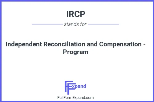 Full form of IRCP