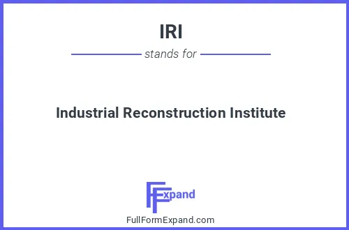 Full form of IRI