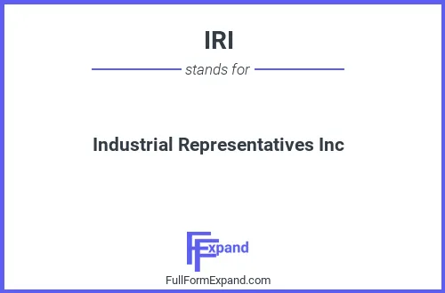 Full form of IRI