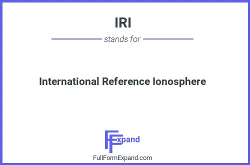 Full form of IRI