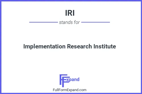 Full form of IRI