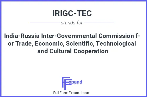 Full form of IRIGC-TEC