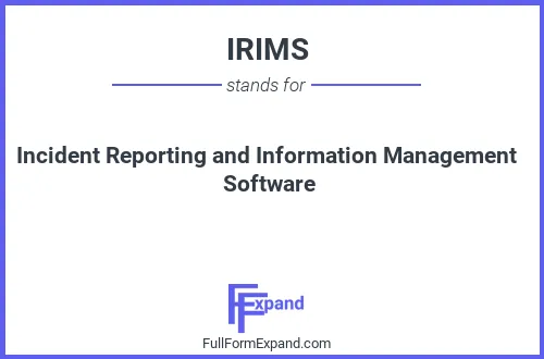 Full form of IRIMS