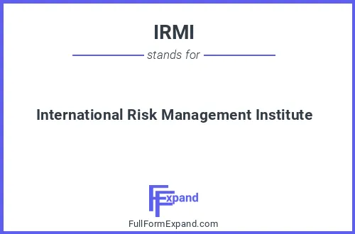 Full form of IRMI