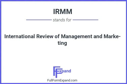 Full form of IRMM