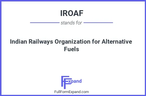 Full form of IROAF
