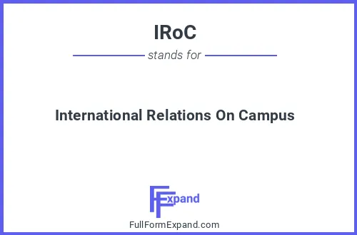 Full form of IRoC