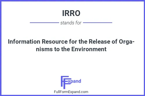 Full form of IRRO