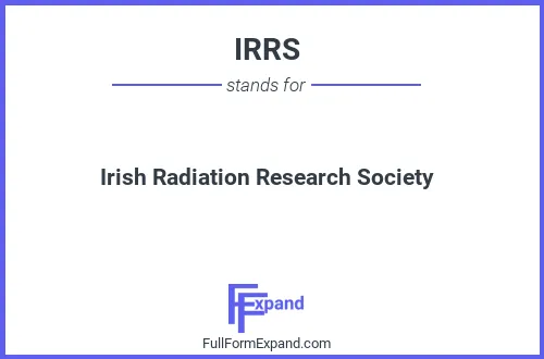 Full form of IRRS