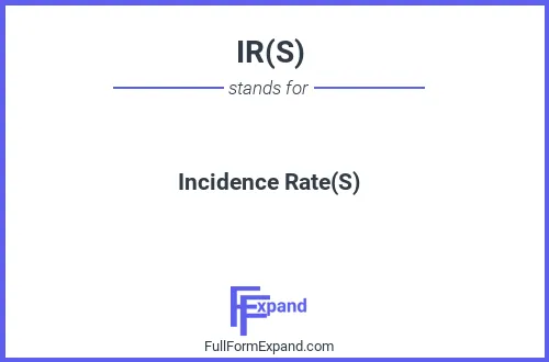 Full form of IR(S)