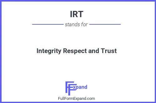 Full form of IRT