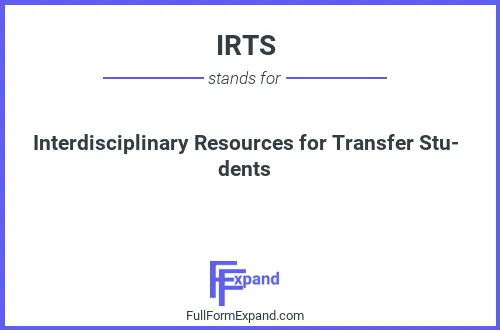 Full form of IRTS