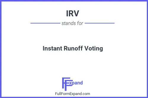 Full form of IRV