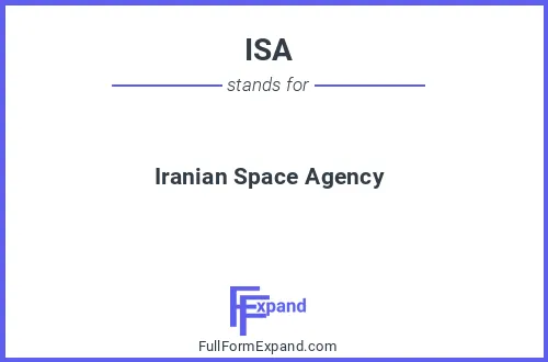 Full form of ISA