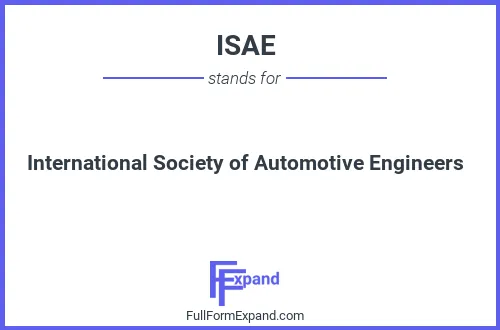 Full form of ISAE