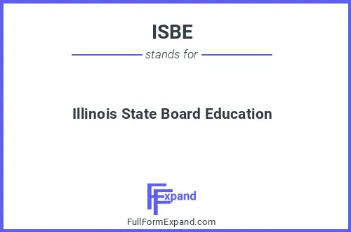 Full form of ISBE
