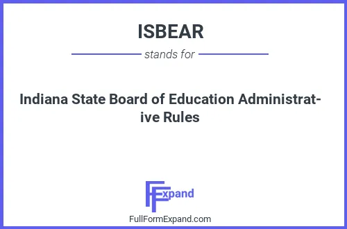 Full form of ISBEAR