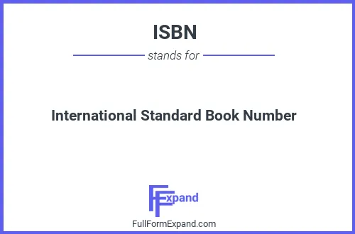 Full form of ISBN
