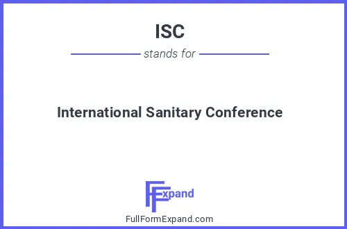 Full form of ISC