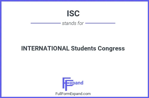 Full form of ISC