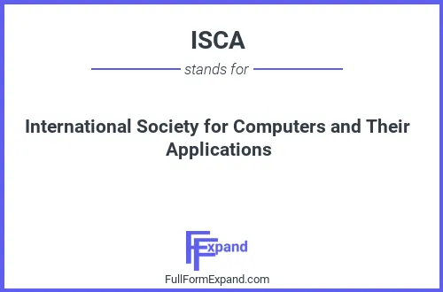 Full form of ISCA