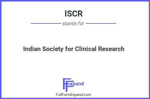 Full form of ISCR