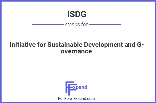 Full form of ISDG