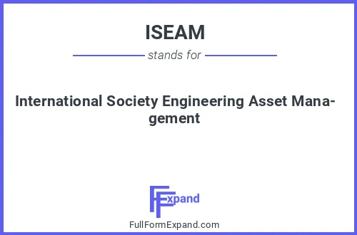 Full form of ISEAM