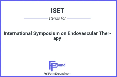 Full form of ISET