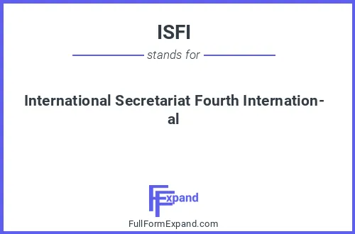 Full form of ISFI