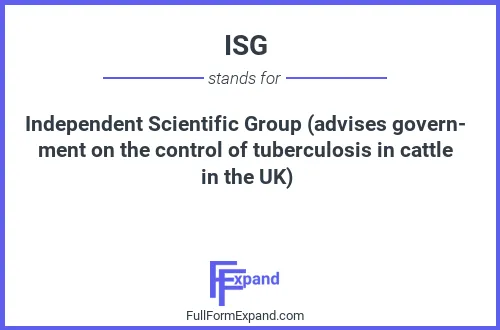 Full form of ISG