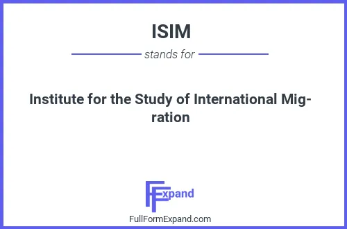 Full form of ISIM