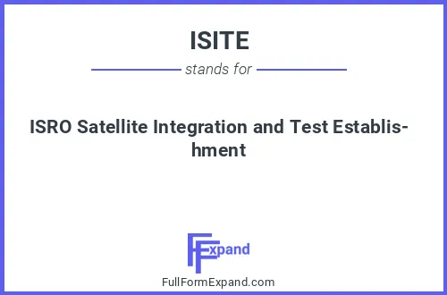 Full form of ISITE