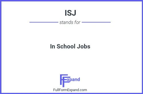 Full form of ISJ