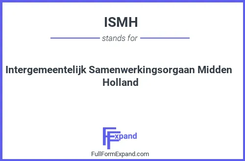 Full form of ISMH