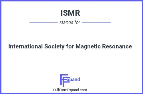 Full form of ISMR
