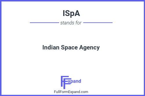 Full form of ISpA