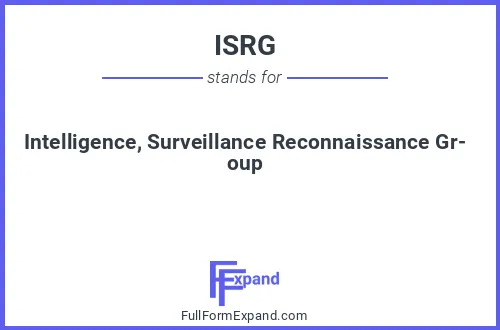 Full form of ISRG