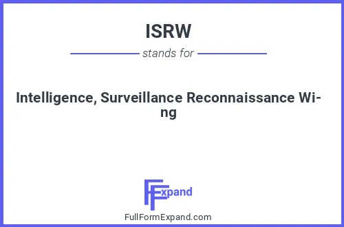 Full form of ISRW