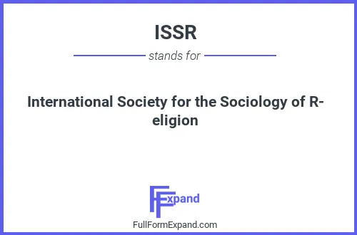 Full form of ISSR
